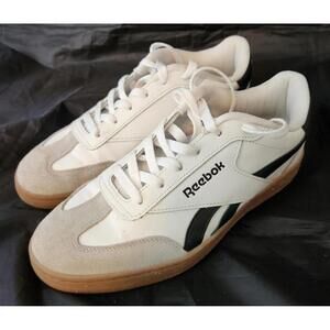 Reebok Galaxy 7 Men White Black Suede FFC0092429 Casual Tennis Shoe Sneaker Sz 9
